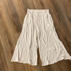 Free people white flare pants
